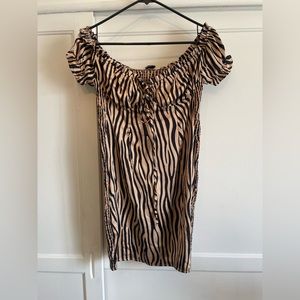 Zebra print dress